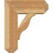Ekena Millwork Funston Craftsman Rough Sawn Bracket w/ Offset Brace, Western Red Cedar, 8"W x 20"D x 24"H BKT0806X20X24FST04RWR - alternate 3